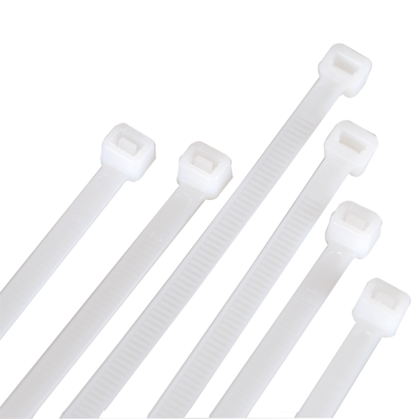 White Cable Ties 300mm x 6mm for Indoor Electrical and Security Installs