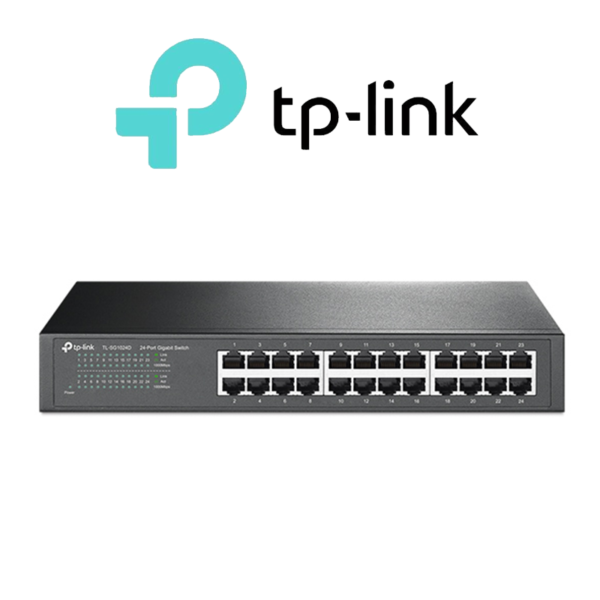 TP-Link 24-Port Gigabit Unmanaged Network Switch Desktop Rackmount TL-SG1024D