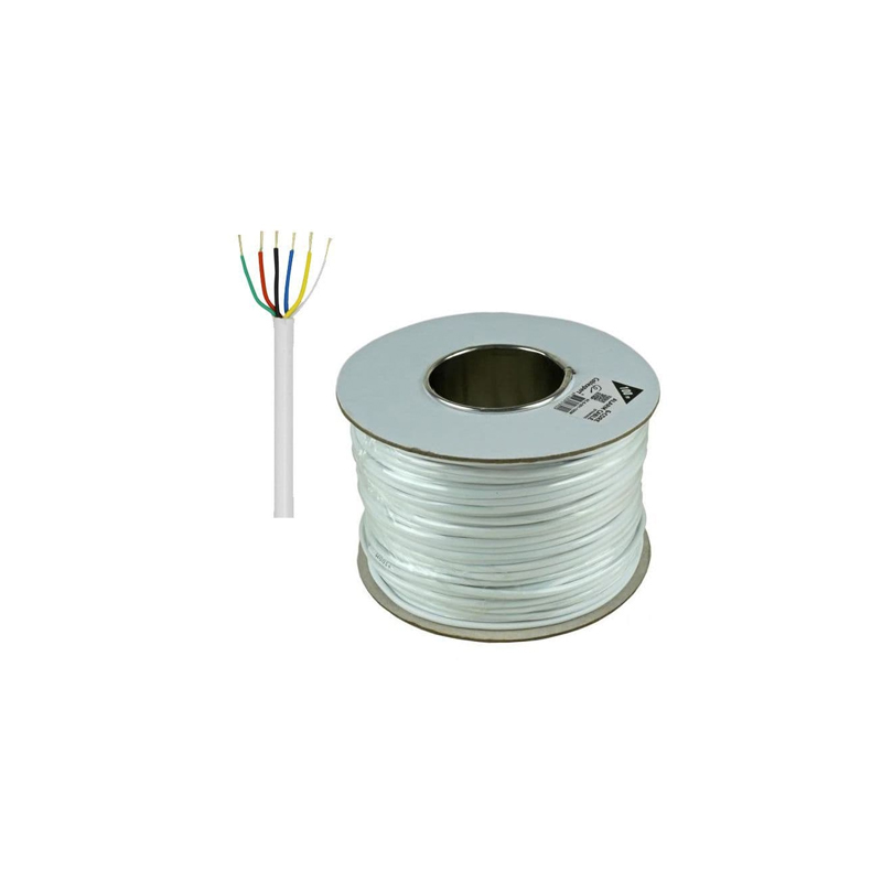 6 Core Alarm Cable 100m for PIR Detectors and Alarm Accessories