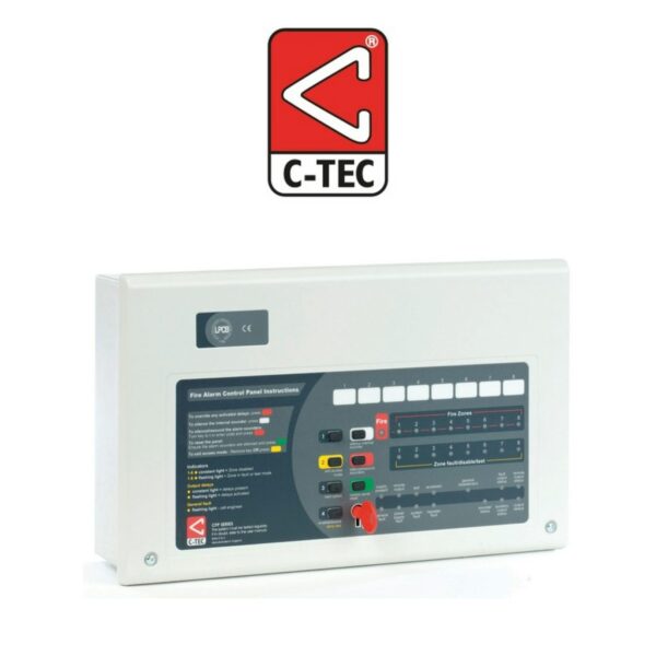 C-TEC CFP708-2 Alarmsense 8 Zone Two-Wire Fire Alarm Panel 2W
