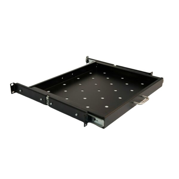 Sliding Rack Shelf 350 to 600mm Adjustable Depth 19 Inch Data Cabinet