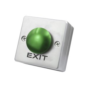 Door Release Exit Push Button Green Mushroom Head Zinc Alloy Surface Mount Access Control