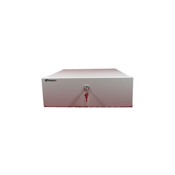 SafeBox Medium Wall Mount White Enclosure 17.5 x 17.5 x 5 Inch Security Equipment