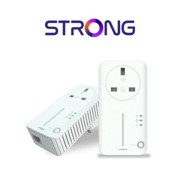STRONG Powerline 600 DUO UK Kit Two Adapters Ethernet Over Mains 600Mbps