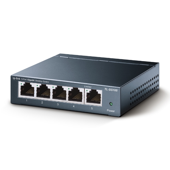 TP-Link TL-SG105 5-Port Gigabit Ethernet Unmanaged Desktop Switch