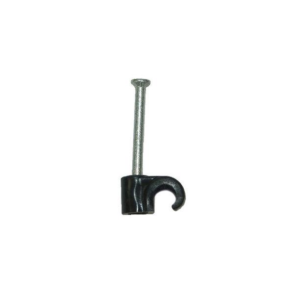 Round Cable Clips 6mm for Single RG59 Coaxial and Cat6 Network Cable