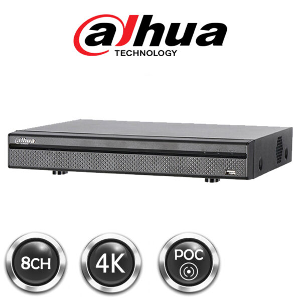 Dahua 8 Channel 4K PoC Mini DVR Penta-brid WizSense XVR5108H