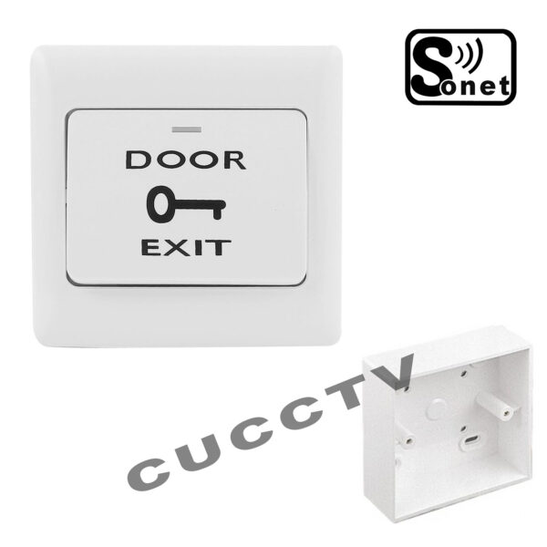Square Exit Push Button for Access Control Door Release PC Fireproof