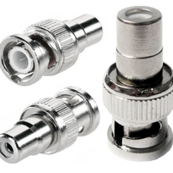 BNC Female to Phono Male RCA Adaptor Connector for CCTV