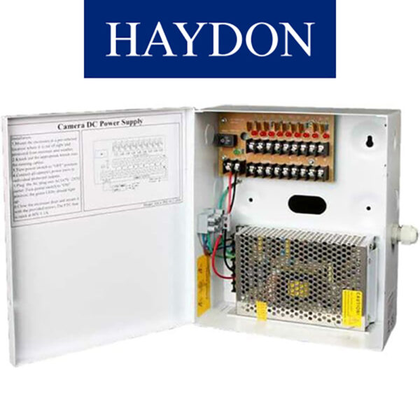 Haydon 16-Way 20A CCTV Power Supply Unit for Higher-Draw Camera Systems