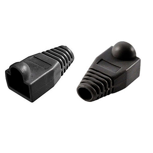 RJ45 Boot Strain Relief Black for Cat5e Cat6 RJ45 Plug Connectors